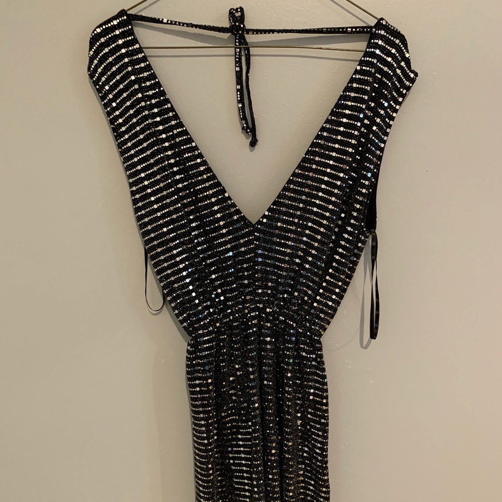 Black sparkly mini dress